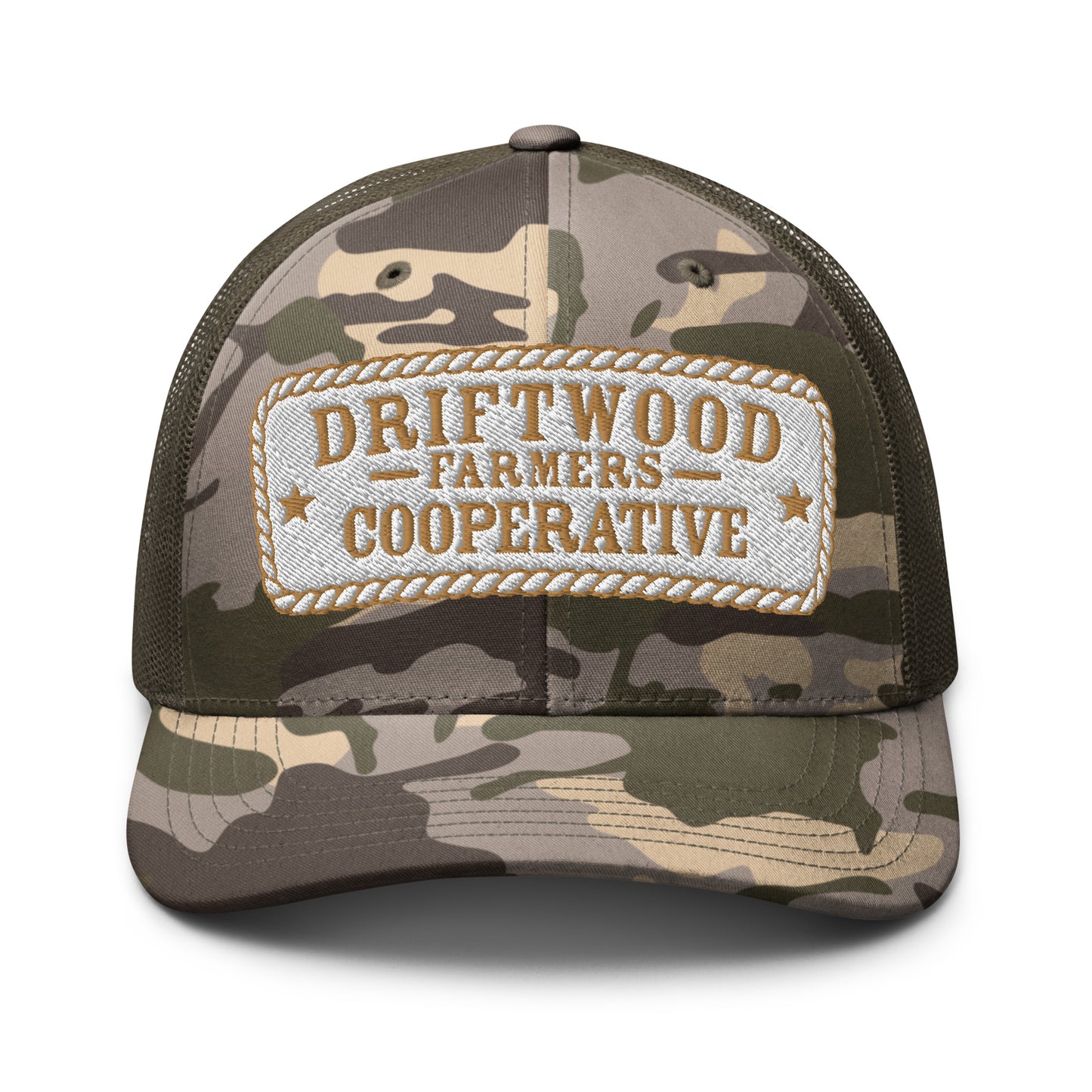 Camouflage trucker hat