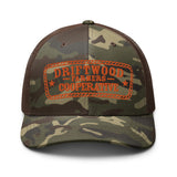 Driftwood Farmers Cooperative Logo Camouflage Trucker Hat- Rope