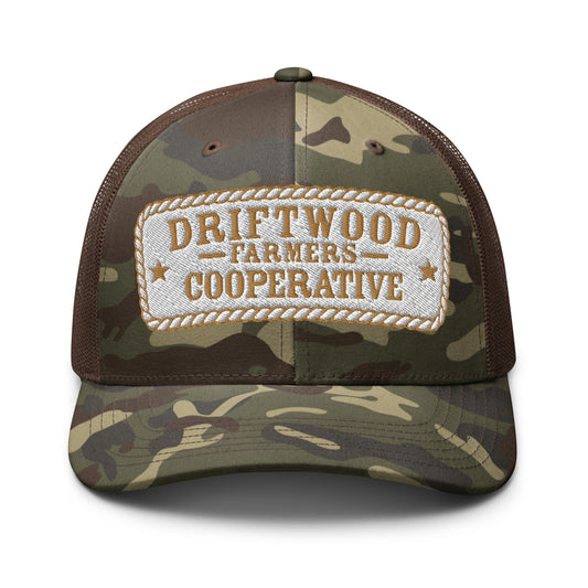 Camouflage trucker hat