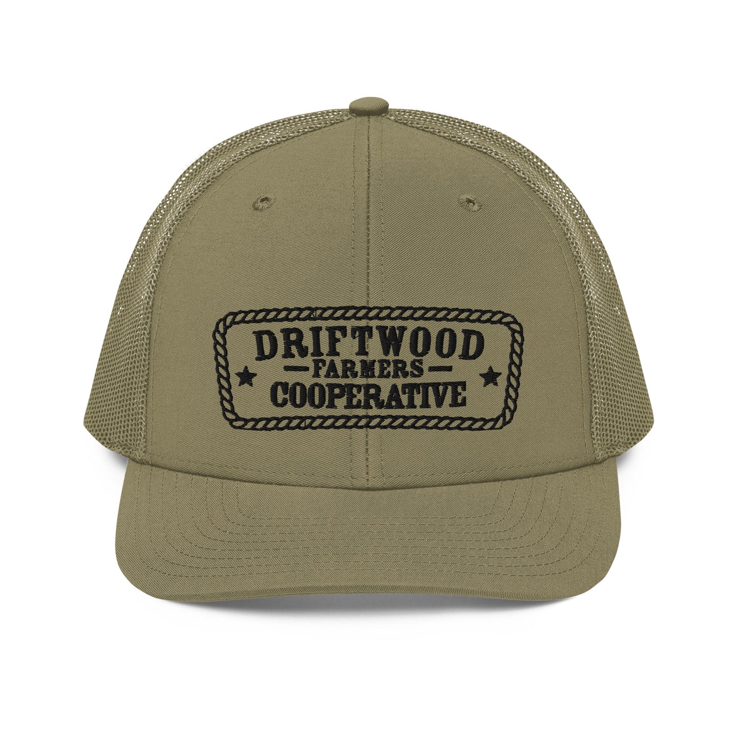 Driftwood Farmers Cooperative Logo Trucker Cap- Rope