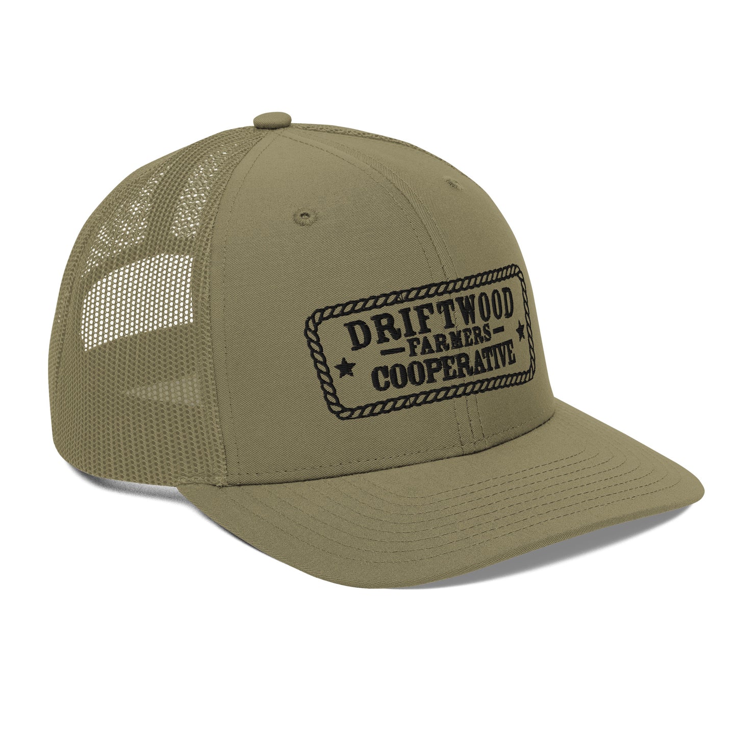 Driftwood Farmers Cooperative Logo Trucker Cap- Rope