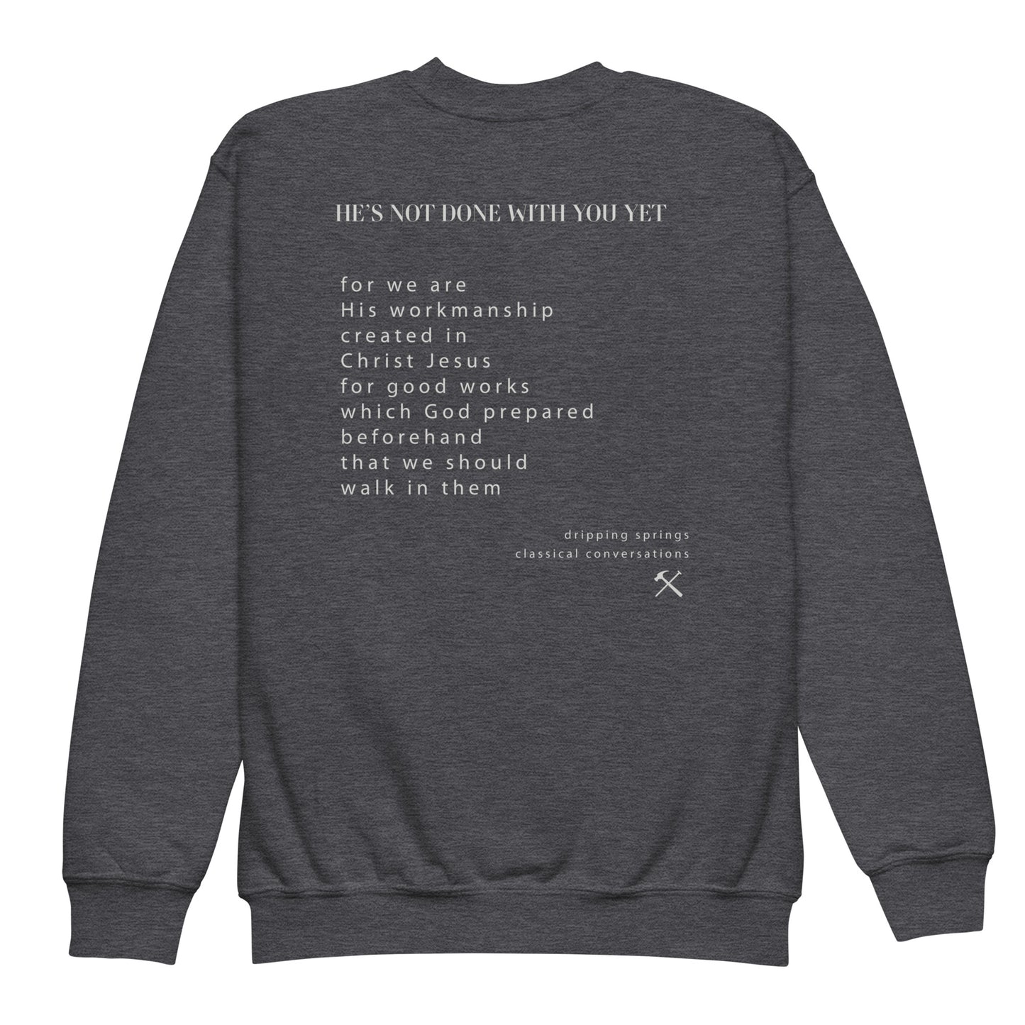 Classical Conversations 2024 'Hammer' Youth Crewneck Sweatshirt