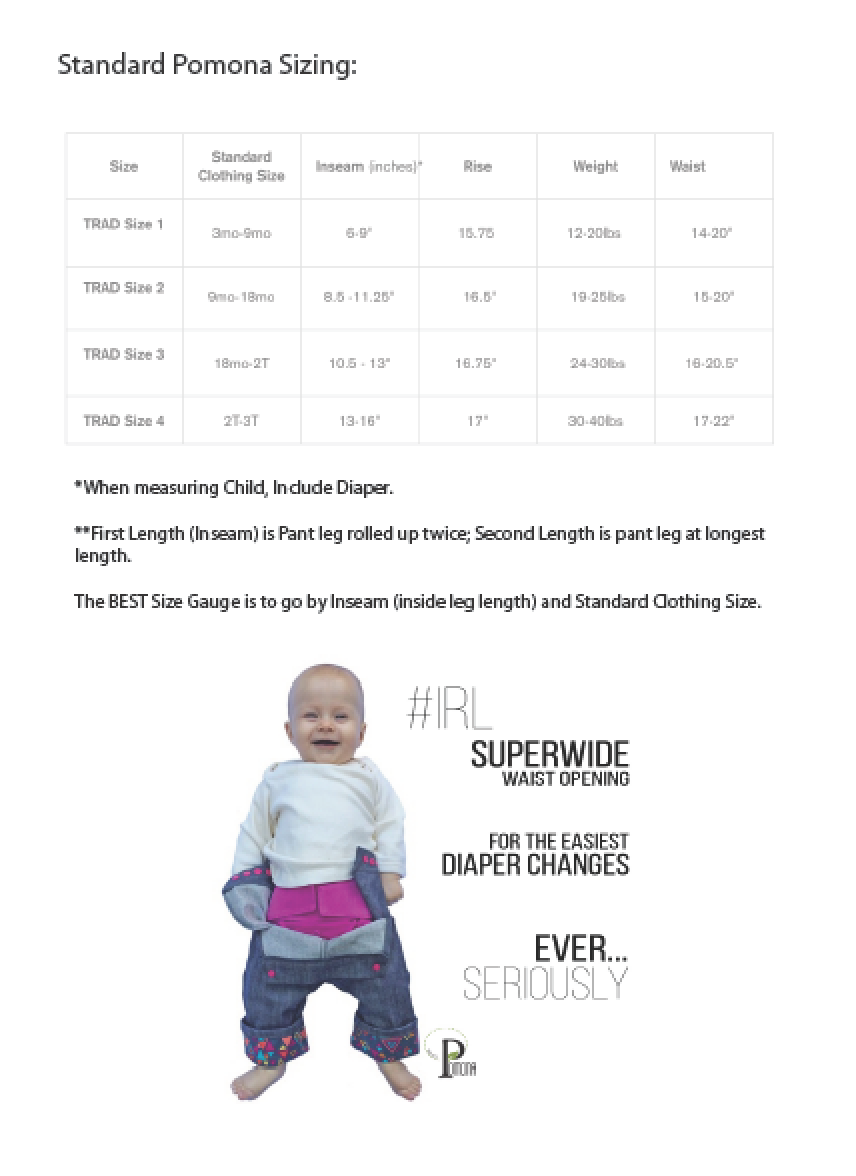 Project Pomona TRAD Fit Pants PDF Pattern